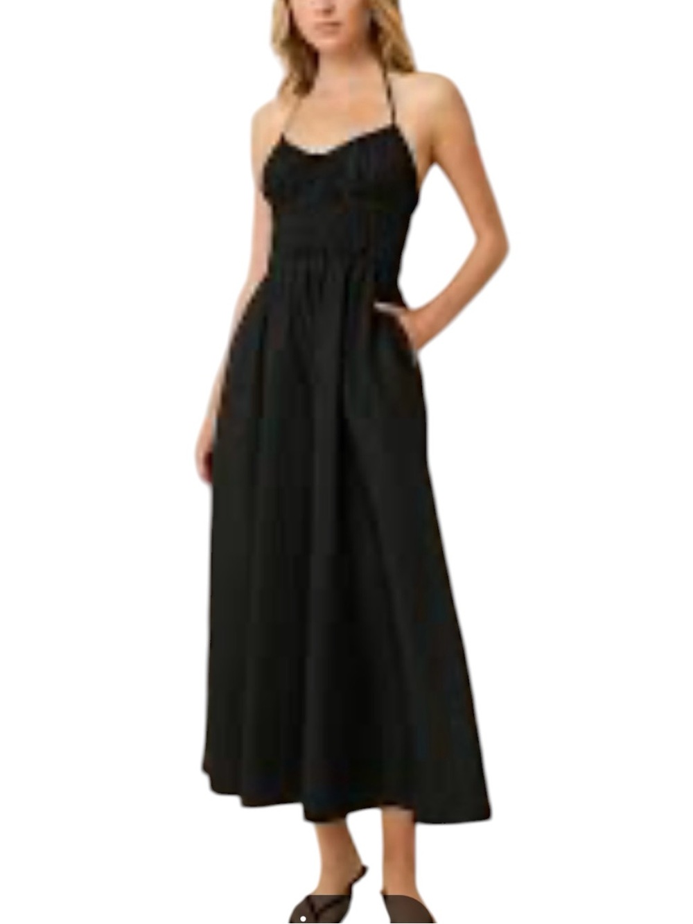 SOLID & STRIPED The Lolita Dress, Noir